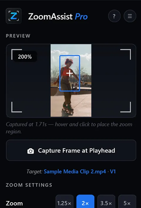 Select the area